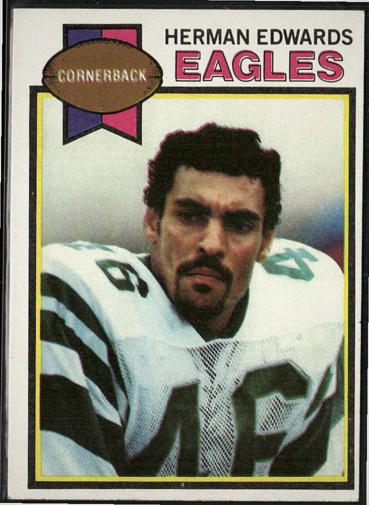 1979 Topps #212 Herman Edwards Cream Colored Back