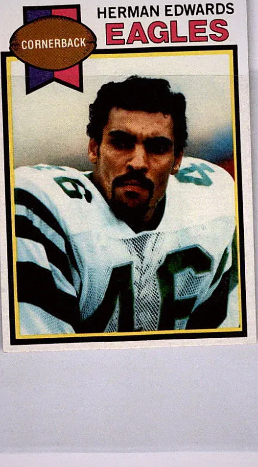 1979 Topps Cream Colored Back #212 Herman Edwards Philadelphia Eagles