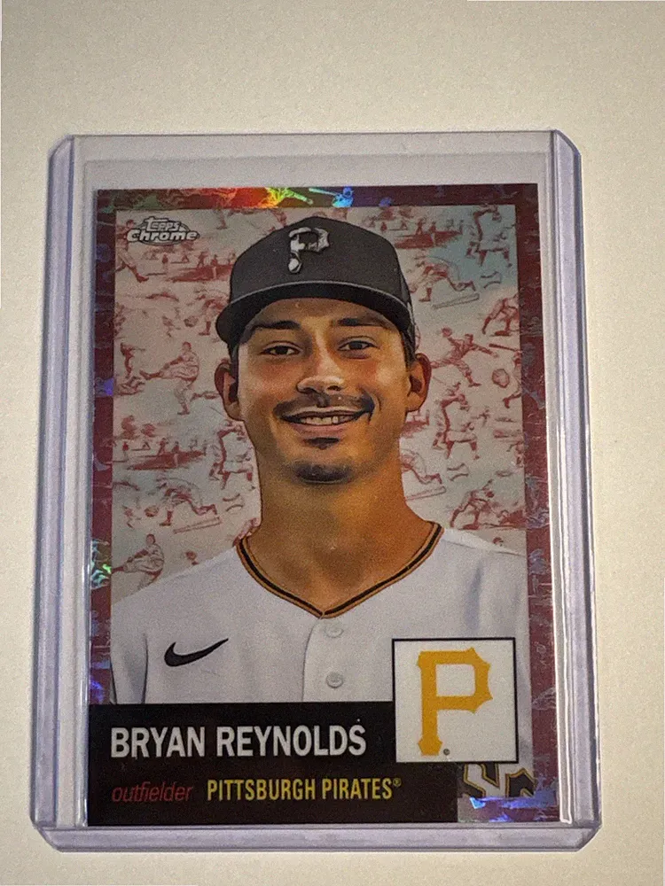 2022 TOPPS CHROME PLATINUM BRYAN EDWARDS ROSE GOLD TOILE CREAM REFRACTOR 59/75