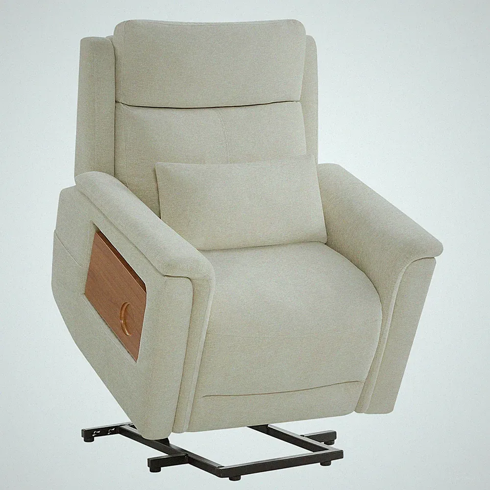 CHITA Recliner Chair w/ Heat&Massage Electric Lift Chairs w/Foldable Tray Table