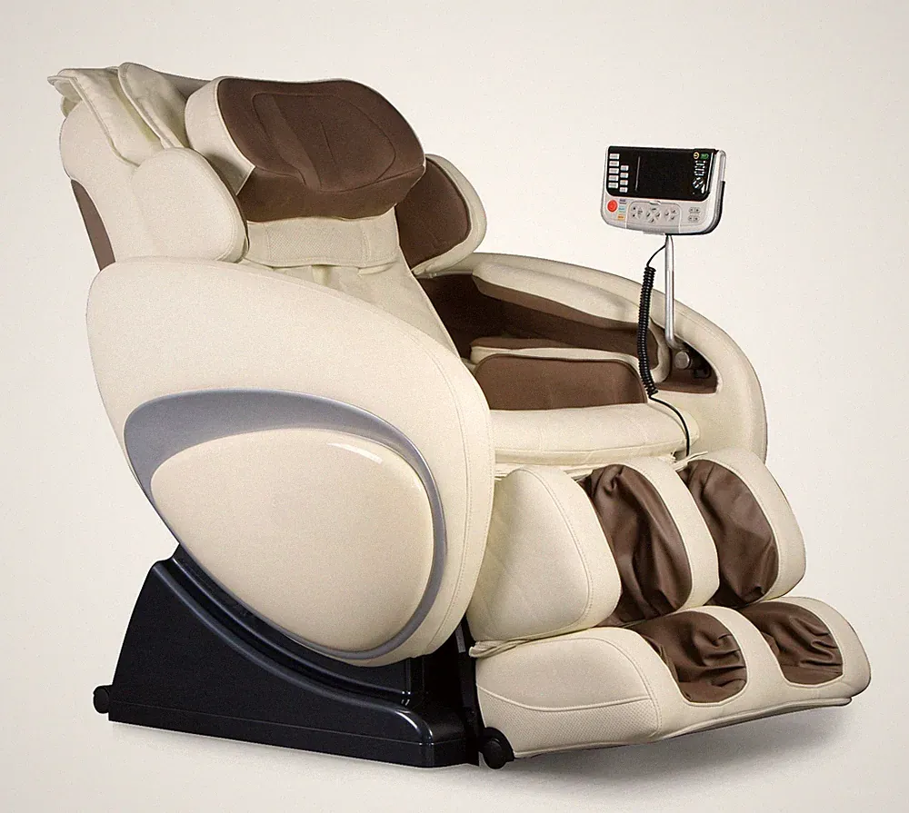 Cream Osaki OS-4000 Zero Gravity Massage Chair Recliner + Heat Therapy Warranty