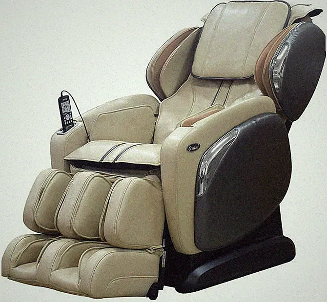Cream Osaki OS-4000CS Zero Gravity Massage Chair Recliner + Warranty + Heat