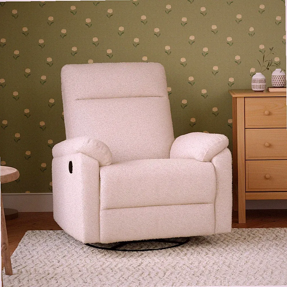 DaVinci Suzy Glider Recliner M24387CCB Cozy Cream Boucle
