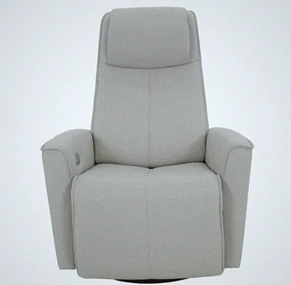 Fjords "Urban" Small Stressless Style Powered Swivel Recliner / Glider