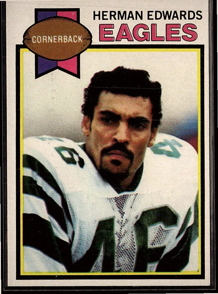 Herman Edwards 1979 Topps Cream Colored Back Set Break #212 Philadelphia Eagles