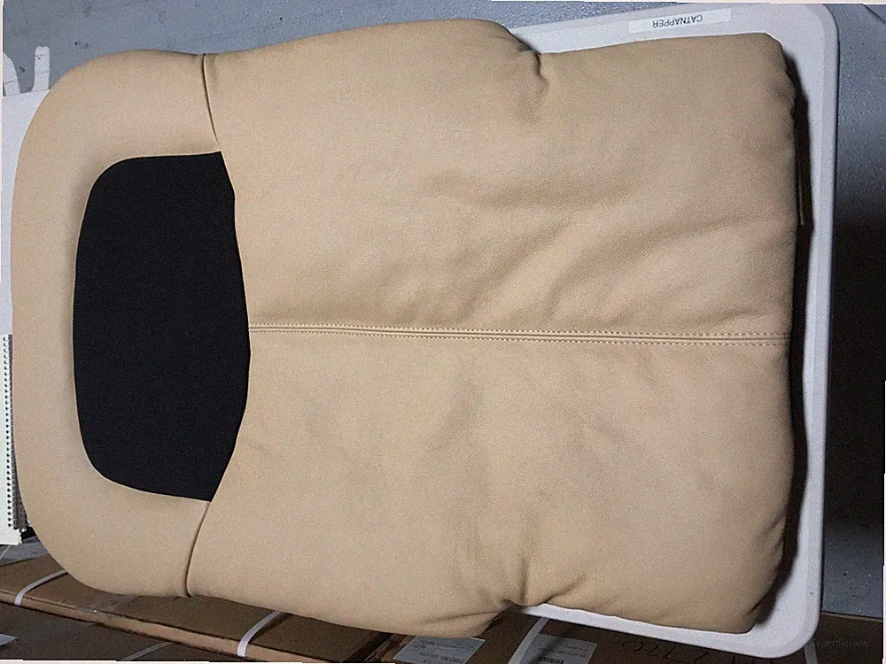 New OEM Cream Leather HT-125 Massage Chair Back Pad Cushion Human Touch 3600100