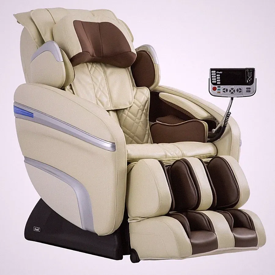 OSAKI 7200H Pinnacle Quad Roller Massage Chair Zero Gravity Recliner Heat Cream
